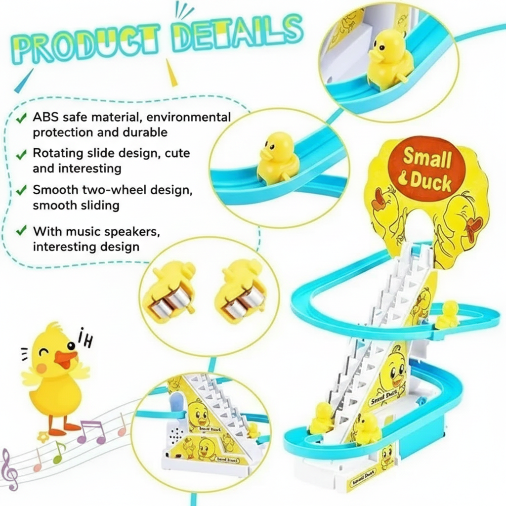 Duck Slide Track Racing Toys for Kids